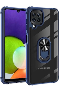 Samsung Galaxy Uyumlu A22 4g Kılıf Arkası Şeffaf Kenarları Renkli Yüzüklü Tank Kapak Mola Samsung Galaxy Uyumlu A22 4g Kılıf Arkası Şeffaf Kenarları Renkli Yüzüklü Tank Kapak Mola
