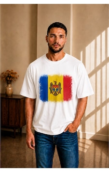 Sngl Tekstil Erkek Oversize Moldova Bayrak Baskılı Kısa Kollu Tişört S M L Xl 2xl Beyaz Sngl Tekstil Erkek Oversize Moldova Bayrak Baskılı Kısa Kollu Tişört S M L Xl 2xl Beyaz