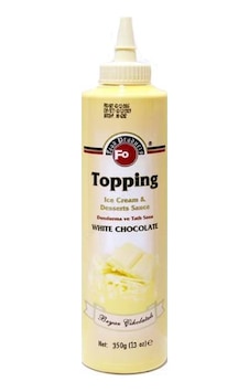 Fo Beyaz Çikolatalı Topping Sos 350 gr. Fo Beyaz Çikolatalı Topping Sos 350 gr.