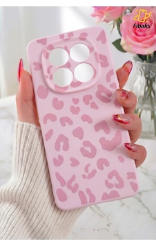 Fibaks Redmi Note 15 Pro 4G Uyumlu Kılıf Tasarımlı Pembe Leopar Desenli Silikon Kapak Fibaks Redmi Note 15 Pro 4G Uyumlu Kılıf Tasarımlı Pembe Leopar Desenli Silikon Kapak
