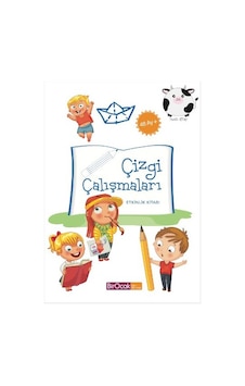 Çizgi Çalışmaları Etkinlik Kitabı - 48 Ay - Elif Alkan - Bir Ocak Yayınları