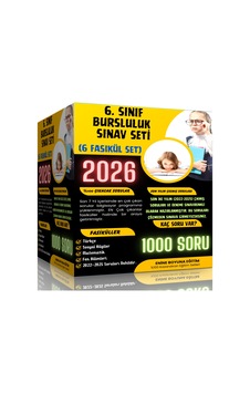2026 6. Sınıf Bursluluk Sınav Seti (6 Fasikül Kitap) 2026 6. Sınıf Bursluluk Sınav Seti (6 Fasikül Kitap)