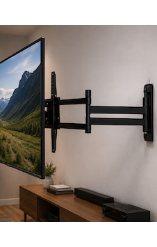 Çift Kollu Tv Askı Aparatı Hareketli Lcd Led Televizyon Askılığı Sarı Çift Kollu Tv Askı Aparatı Hareketli Lcd Led Televizyon Askılığı Sarı