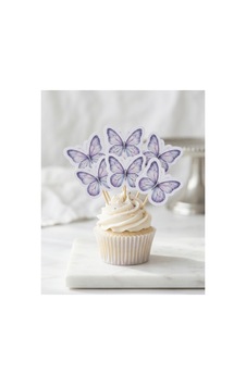 12 Li Mor Konsept Parti Pipeti Ve 12 Li Cupcake Kürdan Süsü Seti. Beyaz 12 Li Mor Konsept Parti Pipeti Ve 12 Li Cupcake Kürdan Süsü Seti. Beyaz