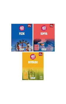 11. Sınıf 40 Seansta Fizik Kimya Biyoloji Seti Fen Bilimleri