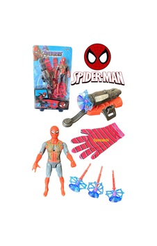Örümcek Adam Ok Atan Eldiven Ve 17 Cm Figür Oyuncak Spider Figür Karakter Örümcek Adam Ok Atan Eldiven Ve 17 Cm Figür Oyuncak Spider Figür Karakter