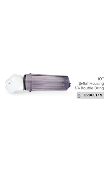 10 İnch Su Arıtma Filtre Kabı Şeffaf Housing 1/4 Double Oring 10 İnch Su Arıtma Filtre Kabı Şeffaf Housing 1/4 Double Oring