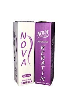 Nova Keratin 1 L + Nova Şampuan Brezilya Fön Set