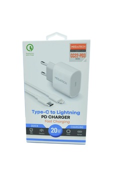 Erdo Ticaret 20w Pd Type-c To İphone Şarj Aleti Megatech Cc22-pd3 Erdotıca Standart Erdo Ticaret 20w Pd Type-c To İphone Şarj Aleti Megatech Cc22-pd3 Erdotıca Standart