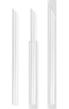 Bubble Tea Jelatinli Şeffaf Pipet 50'li 22 CM