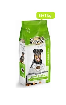 Doglife Kuzu Etli ve Pirinçli Yetişkin Köpek Maması 15 KG + 1 KG Doglife Kuzu Etli ve Pirinçli Yetişkin Köpek Maması 15 KG + 1 KG