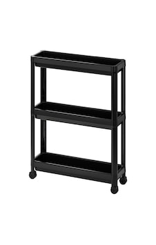 Ikea Vesken Servis Sehpası Siyah 54x18x71 Cm Ikea Vesken Servis Sehpası Siyah 54x18x71 Cm