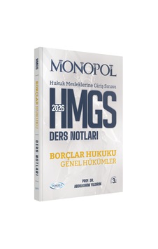 Hmgs Borçlar Hukuku Genel Hükümler Ders Notları 3. Baskı Monopol Yayınları Hmgs Borçlar Hukuku Genel Hükümler Ders Notları 3. Baskı Monopol Yayınları