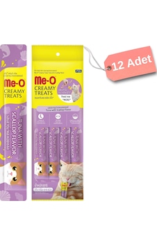 Me-o Creamy Kedi Ödül Maması Deniz Tarağı Ve Ton Balığı 12'li 15 Gr Me-o Creamy Kedi Ödül Maması Deniz Tarağı Ve Ton Balığı 12'li 15 Gr