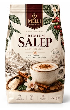 Melli Coffee Premium Salep 250g Kışın En Keyifli Hali Melli Coffee Premium Salep 250g Kışın En Keyifli Hali