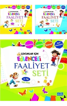 3+ Yaş Çocuklar İçin Eğlenceli Faaliyet Seti Boyama-aktivite-sanat-geri Dönüşüm -3 Kitap