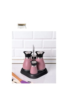 Paçi 4 Parça Pembe Yağlık Ve Baharatlık Paçi 4 Parça Pembe Yağlık Ve Baharatlık