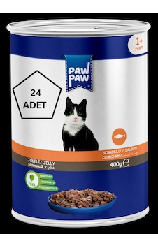 Paw Paw Jöleli Somonlu Yetişkin Kedi Konservesi 24 x 400 G Paw Paw Jöleli Somonlu Yetişkin Kedi Konservesi 24 x 400 G
