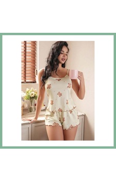 Bşkvirgo Kadın Bej Ayıcık Desenli Örme Yazlık Şort Takım 5199 Beden: S/m Renk: Sarı Bsk2026 Bşkvirgo Kadın Bej Ayıcık Desenli Örme Yazlık Şort Takım 5199 Beden: S/m Renk: Sarı Bsk2026