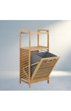 Çek Aç Sepetli Ahşap Bambu Kirli Çamaşır Sepeti 40x35x95cm Açık Ahşap Çek Aç Sepetli Ahşap Bambu Kirli Çamaşır Sepeti 40x35x95cm Açık Ahşap