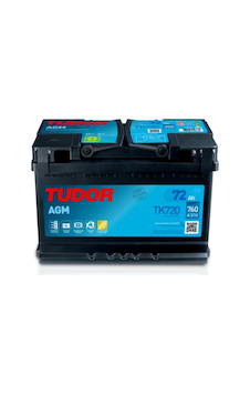 Tk720 - 12v 72ah Start Stop Agm L3 278 175 190 - Tudor
