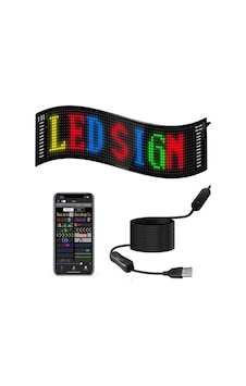 60 Cm Led Matrix Panel 16x96 Piksel Bluetooth Kontrollü Rgb Kayan Yazı Ekranı Standart 60 Cm Led Matrix Panel 16x96 Piksel Bluetooth Kontrollü Rgb Kayan Yazı Ekranı Standart