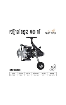 Portfish Cross Fh 7000 Baitrunner Olta Makinası Portfish Cross Fh 7000 Baitrunner Olta Makinası