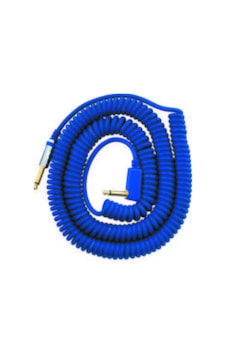 Vox Vcc-90-bl Vintage Coiled Cable Mavi 9 Metre Spiral Gitar Kablosu Vox Vcc-90-bl Vintage Coiled Cable Mavi 9 Metre Spiral Gitar Kablosu