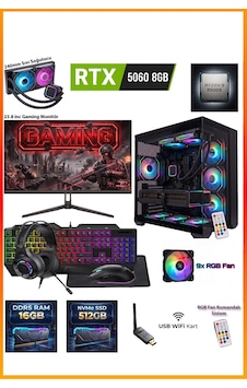 Ga-deluxe Siyah Geforce Rtx 5060 Amd Ryzen 9 9900x 16 Gb 512 Gb Ssd 23.8 Inç Monitörlü Set Masaüstü Oyuncu Bilgisayarı Cm5060bs2316gb Ga-deluxe Siyah Geforce Rtx 5060 Amd Ryzen 9 9900x 16 Gb 512 Gb Ssd 23.8 Inç Monitörlü Set Masaüstü Oyuncu Bilgisayarı Cm5060bs2316gb