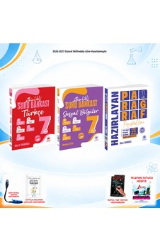 Çanta Yayınları 2026-2027 7. Sınıf Tüm Dersler 3 Kitap Türkçe-sos Soru/paragraf Set Çanta Yayınları 2026-2027 7. Sınıf Tüm Dersler 3 Kitap Türkçe-sos Soru/paragraf Set
