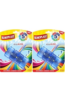 5 Etkili Wc Blok 2'li Katı Tuvalet Bloğu Beyaz Sabun Kokulu 2li Paket 5 Etkili Wc Blok 2'li Katı Tuvalet Bloğu Beyaz Sabun Kokulu 2li Paket