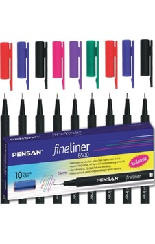 0.4 Mm 6500 Fineliner 6 Farklı Renk Toplam 9 Adet Kalem 0.4 Mm 6500 Fineliner 6 Farklı Renk Toplam 9 Adet Kalem