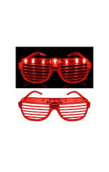 Led Işıklı Panjur Parti Gözlüğü Kırmızı Renk Shutter Gözlük Tgdrtgsp61fxb09a8oe Led Işıklı Panjur Parti Gözlüğü Kırmızı Renk Shutter Gözlük Tgdrtgsp61fxb09a8oe