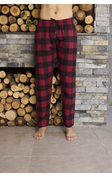 Kly Ekose Pazen Kalın Erkek Pijama Altı 307 Bordo Kly Ekose Pazen Kalın Erkek Pijama Altı 307 Bordo