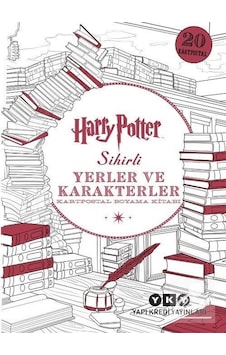 Harry Potter Sihirli Yerler ve Karakterler Kartpostal Boyama K