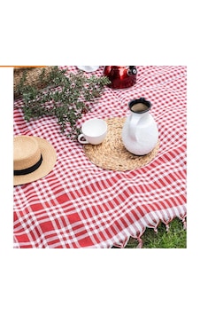 Çok Amaçlı Sofra Bezi & Piknik Örtüsü & Masa Örtüsü Ekose Pötikare Desenli Kırmızı Çok Amaçlı Sofra Bezi & Piknik Örtüsü & Masa Örtüsü Ekose Pötikare Desenli Kırmızı
