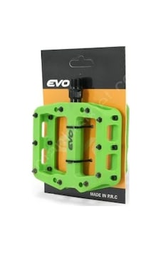 Evo Bisiklet Pedalı Rulmanlı Çivili Platform Model Yeşil Evo Bisiklet Pedalı Rulmanlı Çivili Platform Model Yeşil