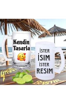 Kendin Tasarla Buzlu Ya Da Buzsuz Bira Bardağı