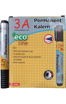 3A Yuvarlak Uçlu Permanent Marker Koli Kalemi 12'Li Paket Siyah 3A Yuvarlak Uçlu Permanent Marker Koli Kalemi 12'Li Paket Siyah