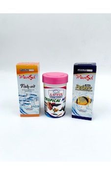 Pharmased Tropikal Mix Balık Besleme ve Bakım Seti