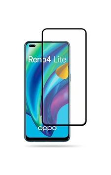 Zore Oppo Reno 4 Lite Uyumlu Kenarları Kırılmaya Dayanıklı Cam Ekran Koruyucu
