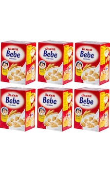 Ülker Bebe Bisküvisi 800gr 12 Vitaminli Kutu 6 Lı Set Ülker Bebe Bisküvisi 800gr 12 Vitaminli Kutu 6 Lı Set
