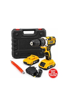 Lıeber Şarjlı Matkap Seti 18w 1850 Rpm Sarı Çantalı Lıeber Şarjlı Matkap Seti 18w 1850 Rpm Sarı Çantalı