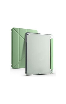 Aksesuarcim Apple iPad Uyumlu 10.2 8. İle Uyumlu Kılıf Silikon Yumuşak Kalem Bölmeli Esnek 4 Farklı Stand Olabilen Tablet Kılıfı Açık Yeşil Sku: Zeusb0fhj6cw6j Arka Kapak