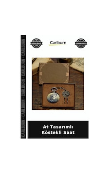 At Tasarımlı Köstekli Saat Dekoratif Obje Kutu İçerikli Erkek Aksesuar Çok Renkli At Tasarımlı Köstekli Saat Dekoratif Obje Kutu İçerikli Erkek Aksesuar Çok Renkli