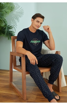 Sevim Erkek Kısa Kol 3 Lü Lacivert Şortlu Pijama Takım C9t9n49 001 Sevim Erkek Kısa Kol 3 Lü Lacivert Şortlu Pijama Takım C9t9n49 001