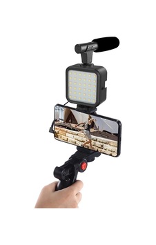 Profesyonel Vlogging S Video Kiti Tripod Fon Led Işık Telefon Tutucu Kumandalı Selfie Vlog Tiktok Profesyonel Vlogging S Video Kiti Tripod Fon Led Işık Telefon Tutucu Kumandalı Selfie Vlog Tiktok