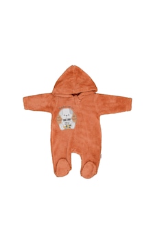 Flexi Peluş Patikli Bebek Tulumu 215193 Kiremit Flexi Peluş Patikli Bebek Tulumu 215193 Kiremit