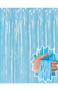 Soft Mavi Püsküllü Kapı Perdesi - Parti, Baby Shower, Sünnet Süsü, Cinsiyet Partisi 1x2 M Soft Mavi Püsküllü Kapı Perdesi - Parti, Baby Shower, Sünnet Süsü, Cinsiyet Partisi 1x2 M