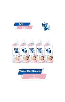 Vernel Max Taze Sensitive 1.44l 60 Yıkama 5'li Set set-hnkdtj-5161-6110 Vernel Max Taze Sensitive 1.44l 60 Yıkama 5'li Set set-hnkdtj-5161-6110